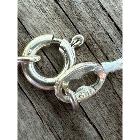 Vintage Sterling Silver Bear Fetish Pendant Necklace 30" - Picture 7 of 8